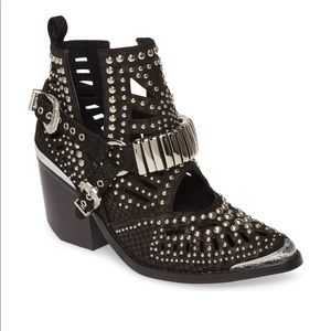 Jeffery Campbell Wylie studded black boots 8